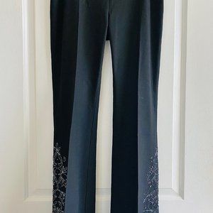 KAREN KANE | Black Flare Sequin Pants | Color: Black | Size: 10